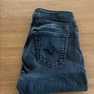 AG Adriano Goldschmied Women's Super Skinny Jeans - Dark Grey/ blackish 28R